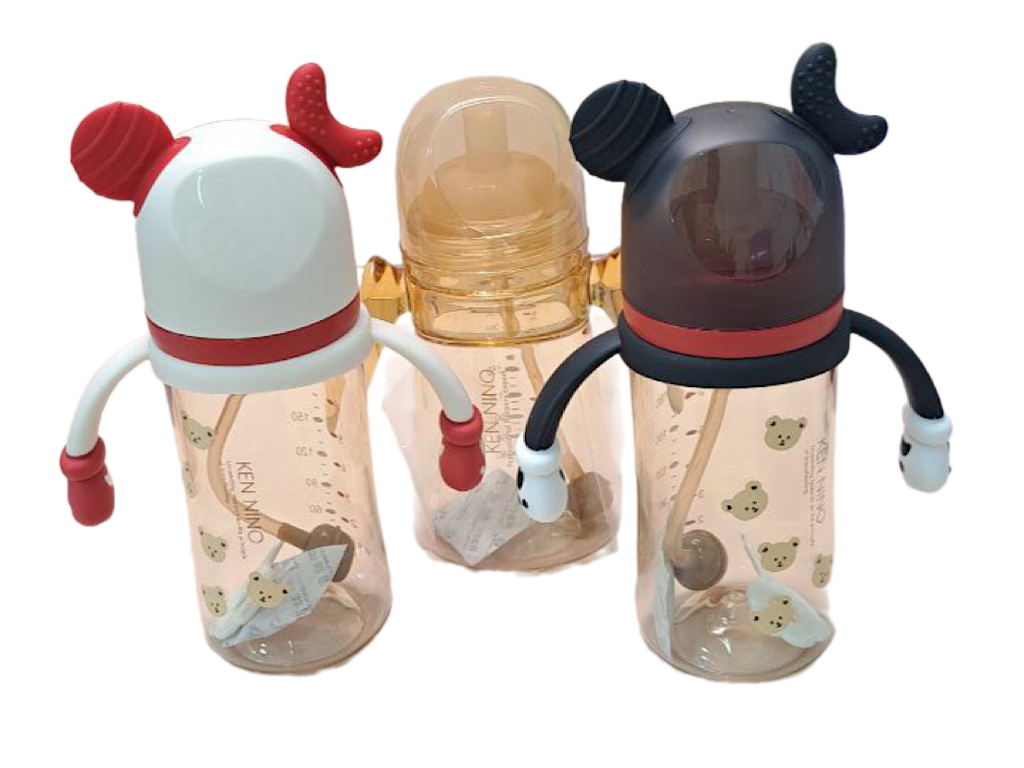 لیوان نی دار آموزشی سوپاپ دار حجم 240 میل دسته دار ken nino