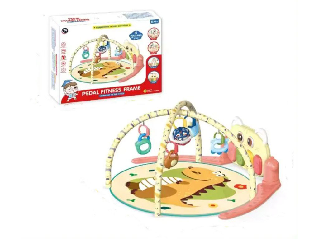 تشک بازی نوزادی موزیکال دارای پیانو طرح دایناسور