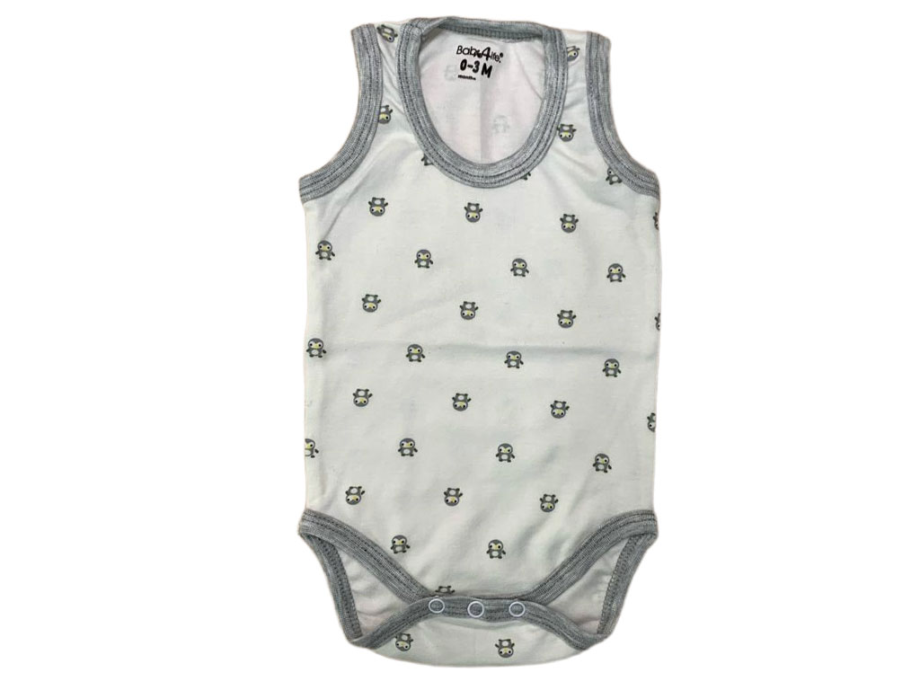 بادی رکابی نوزادی طرح پنگوئن baby 4 life