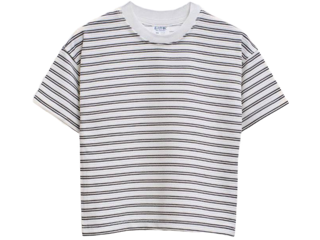 تیشرت نوزاد و کودک طرح راه راه مشکی بشیر Bahhir