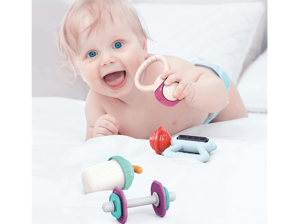 جغجغه و دندانگیر نوزادی با تم باشگاه ورزشی  هولی تویز huile toys