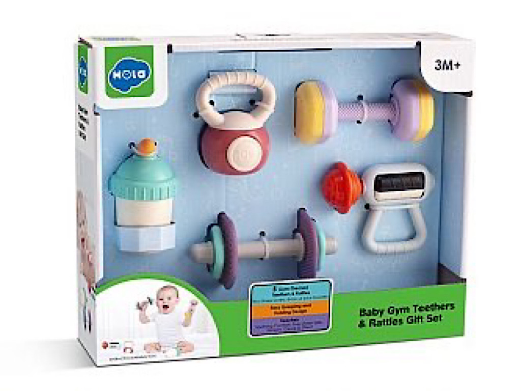 جغجغه و دندانگیر نوزادی با تم باشگاه ورزشی  هولی تویز huile toys
