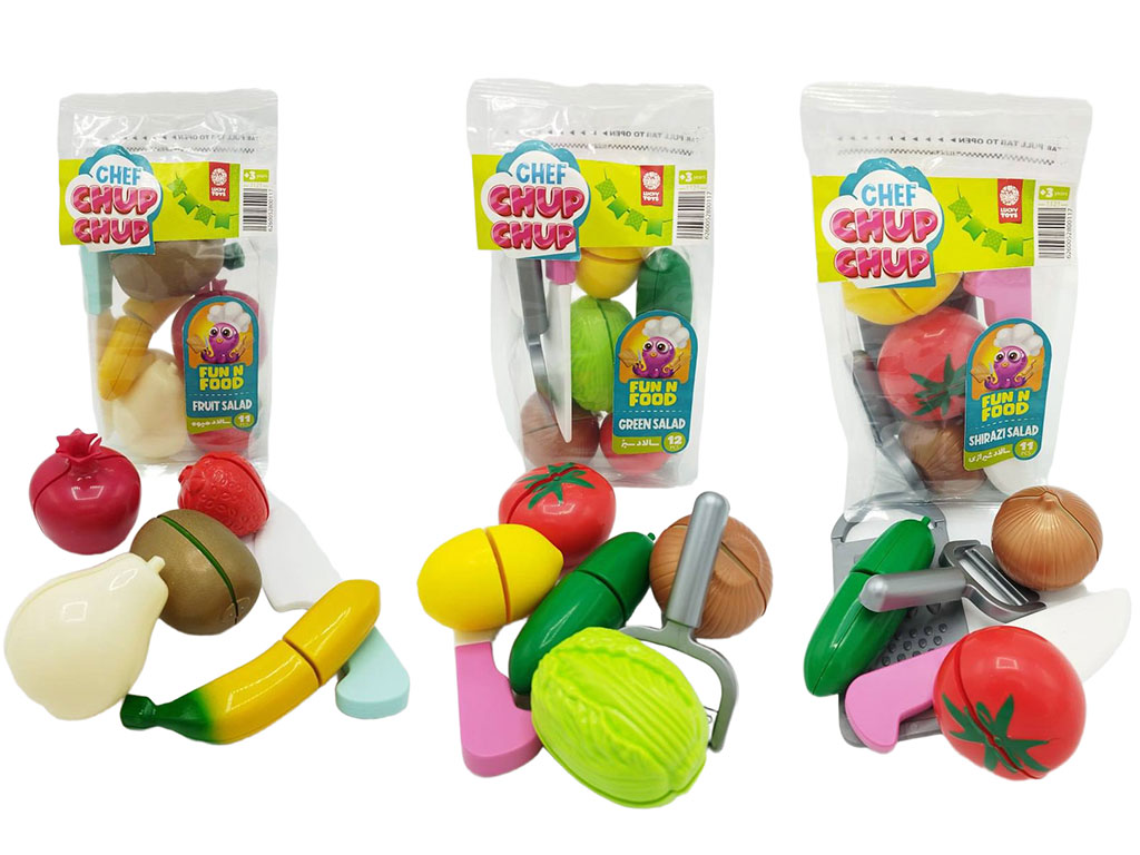 سالاد میوه و سبزی برشی اسباب بازی