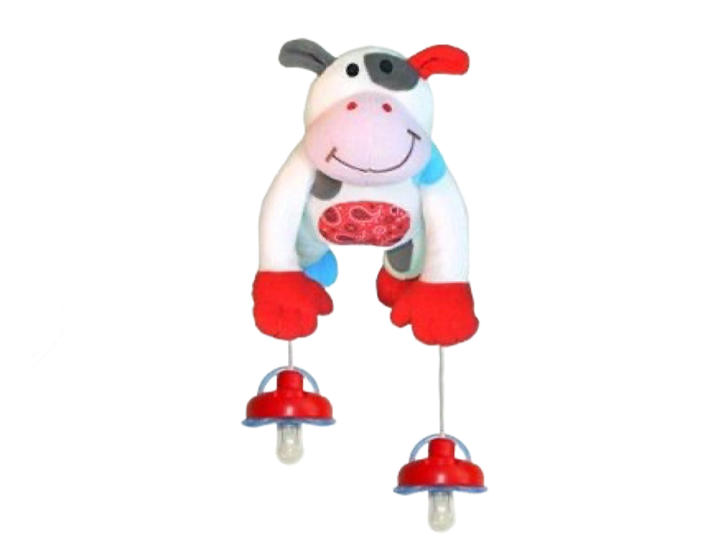 آویز پستانک کریر و کالسکه عروسکی  PULLY PALZ