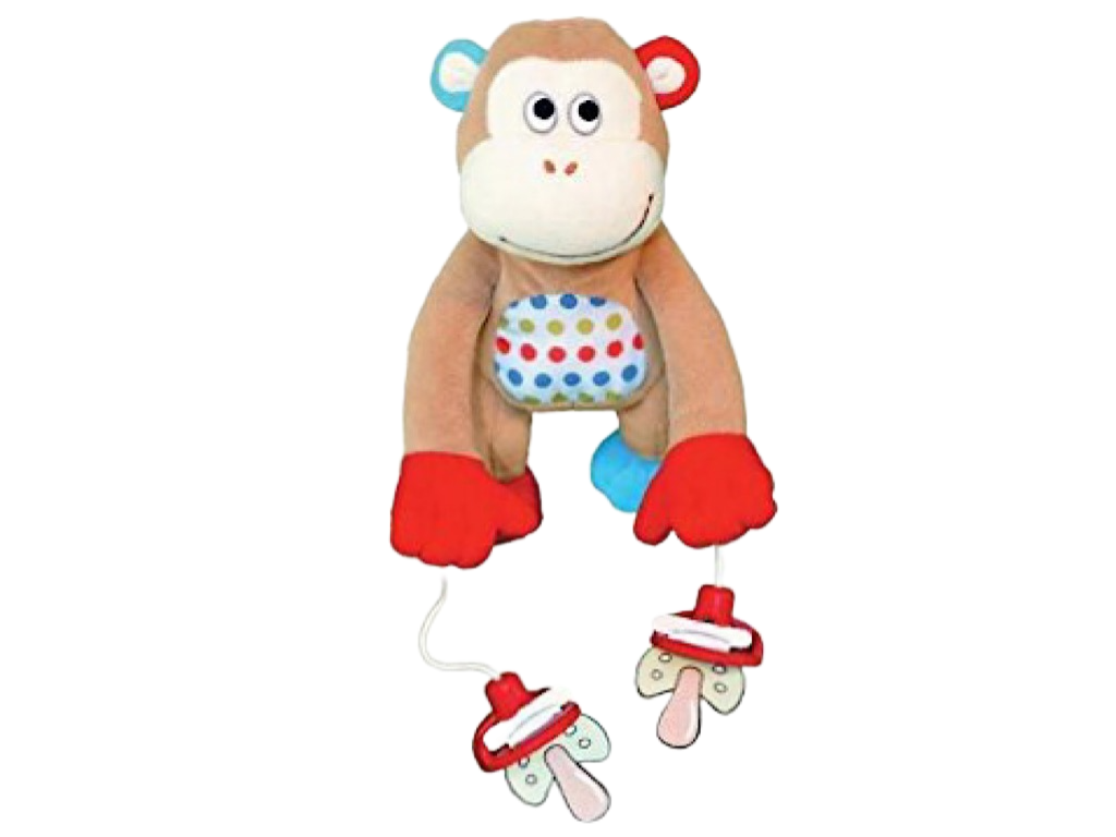 آویز پستانک کریر و کالسکه عروسکی  PULLY PALZ