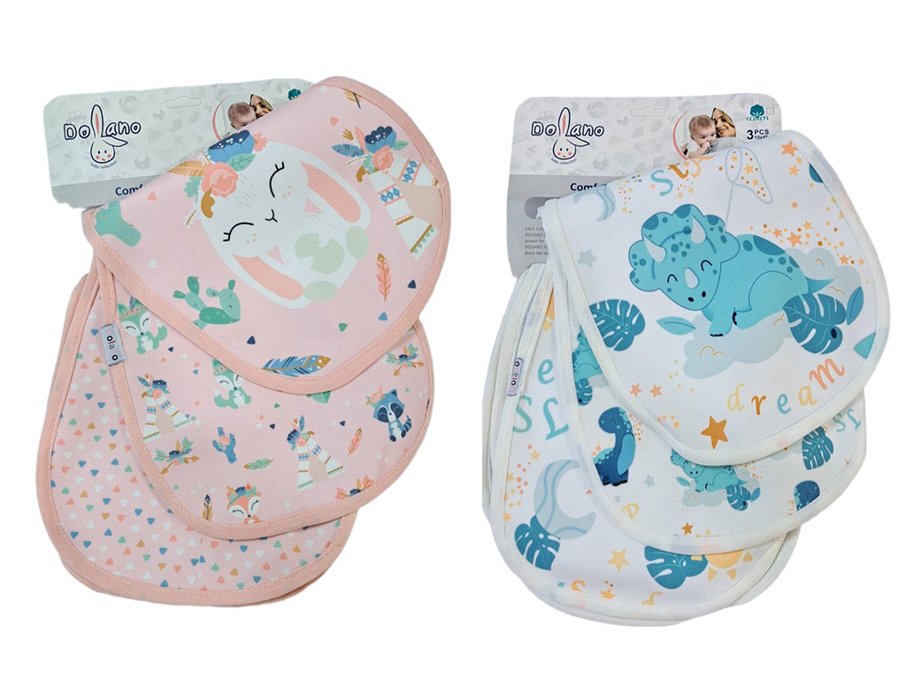 دستمال آروغ گیر نوزادی 3 عددی دولانو Dolano