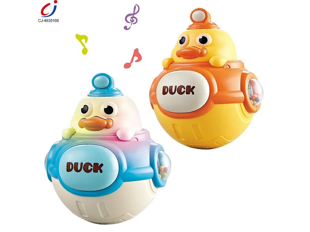 جغجغه تعادلی موزیکال طرح اردک موزیکال اسباب بازی chimstar