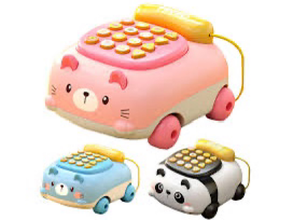 تلفن موزیکال و چراغ دار اسباب بازی طرح حیوانات