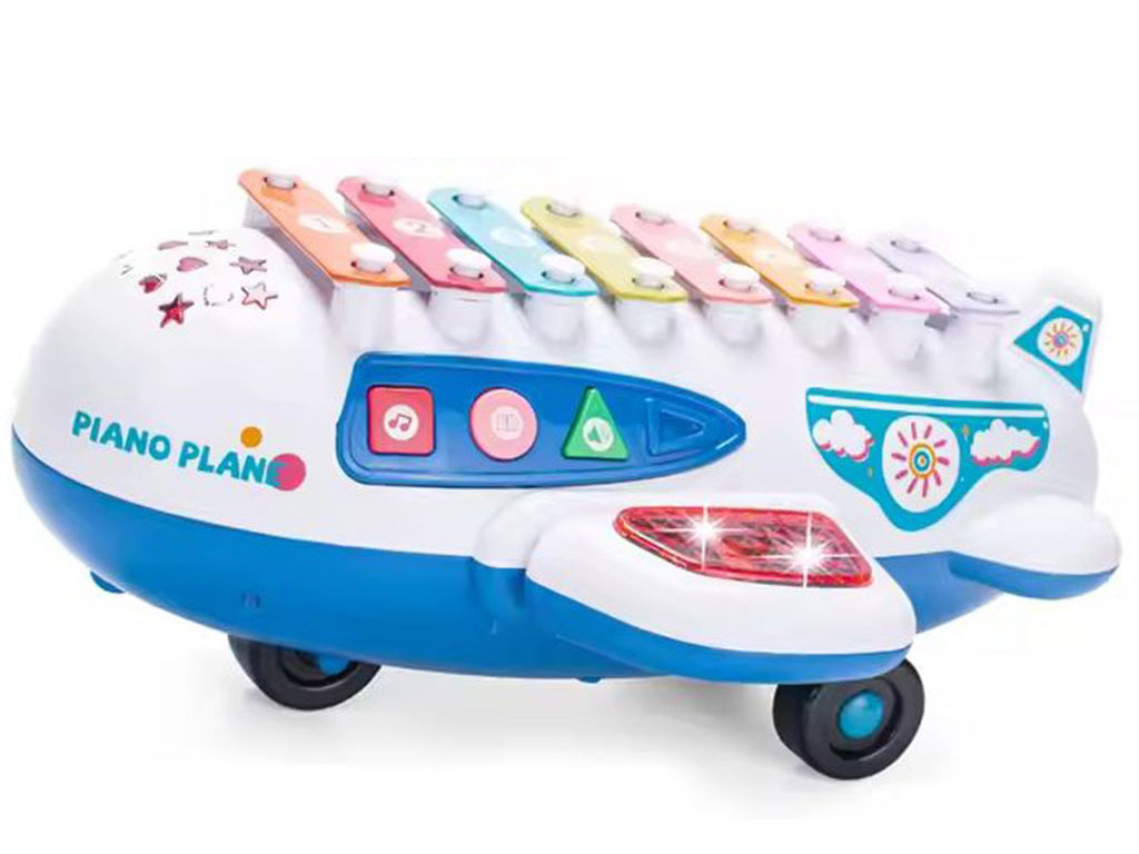 هواپیمای موزیکال و چراغ دار دارای بلز اسباب بازی