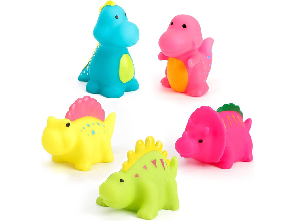 پوپت حمام نوزادی 5 عددی مدل سوتی طرح دایناسور