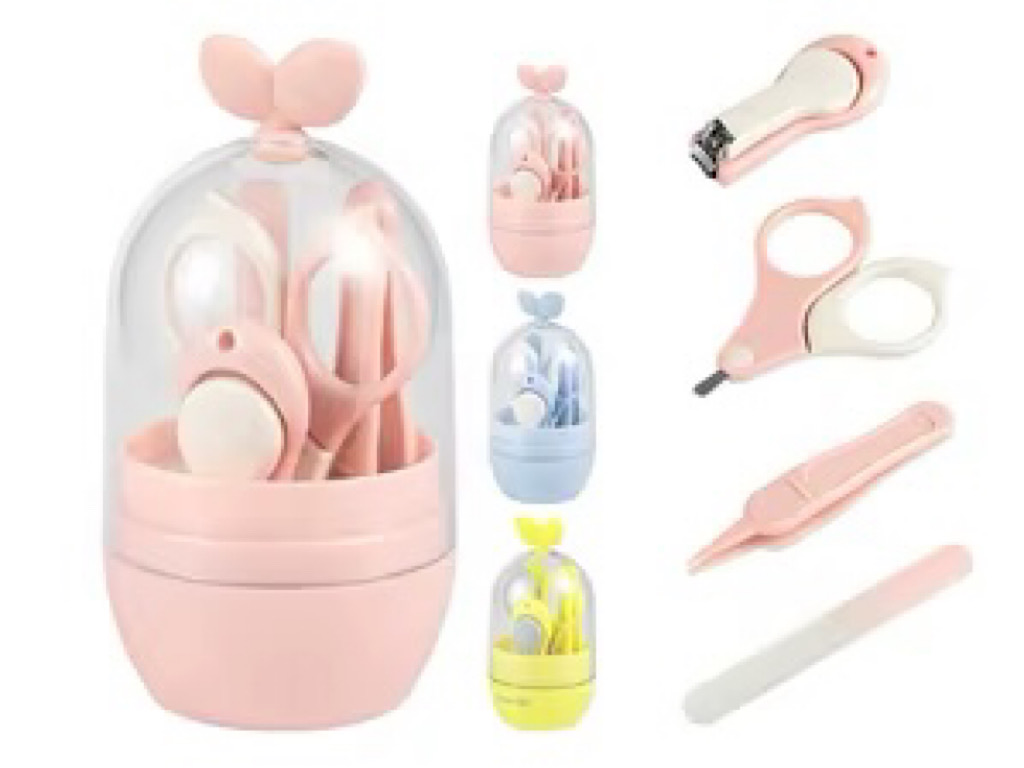 ست ناخن گیر نوزادی کاپ دار تخم مرغی طرح گل Best