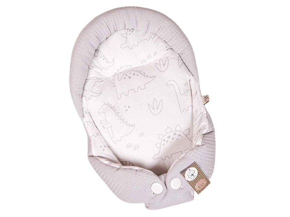 قنداق سوئیسی (آغوش گیر) نوزادی طرح دایناسور خطی طوسی الا ELA