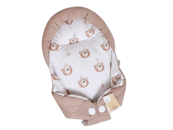 قنداق سوئیسی (آغوش گیر) نوزادی طرح خرس تولد نسکافه ای الا ELA