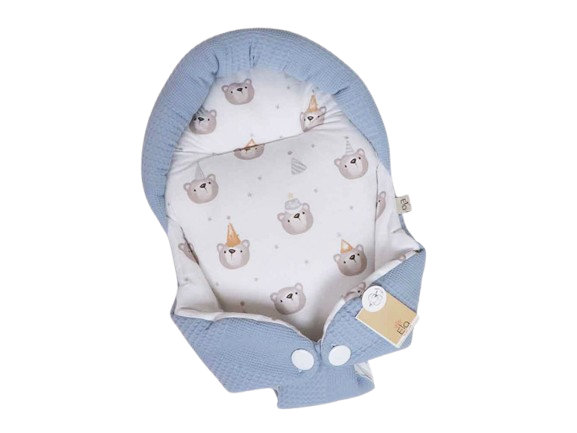 قنداق سوئیسی (آغوش گیر) نوزادی طرح خرس تولد آبی الا ELA