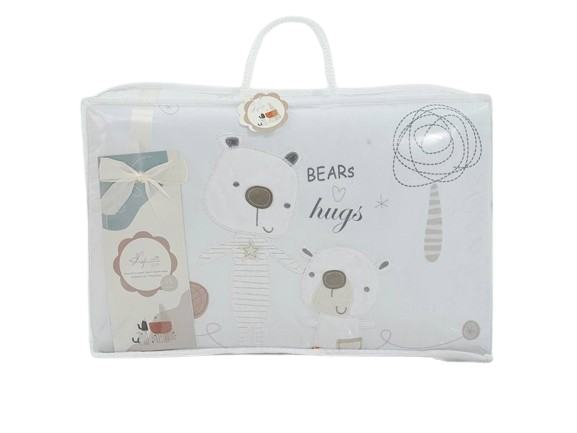 سرویس خواب 4 تکه نوزادی طرح گلدوزی شده خرس lisa