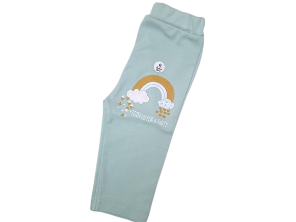 شلوار راحتی نوزادی طرح رنگین کمان بیبی وان baby one