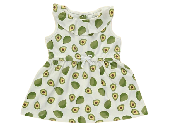 پیراهن نوزادی دخترانه طرح آواکادو شابن shabenbaby