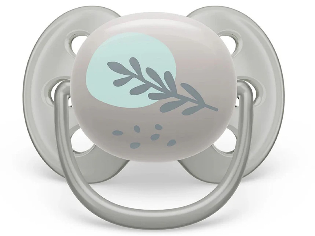 پستانک ارتودنسی  دو عددی نوزادی 18-6 ماه مدل ultra soft فیلیپس اونت philips avent