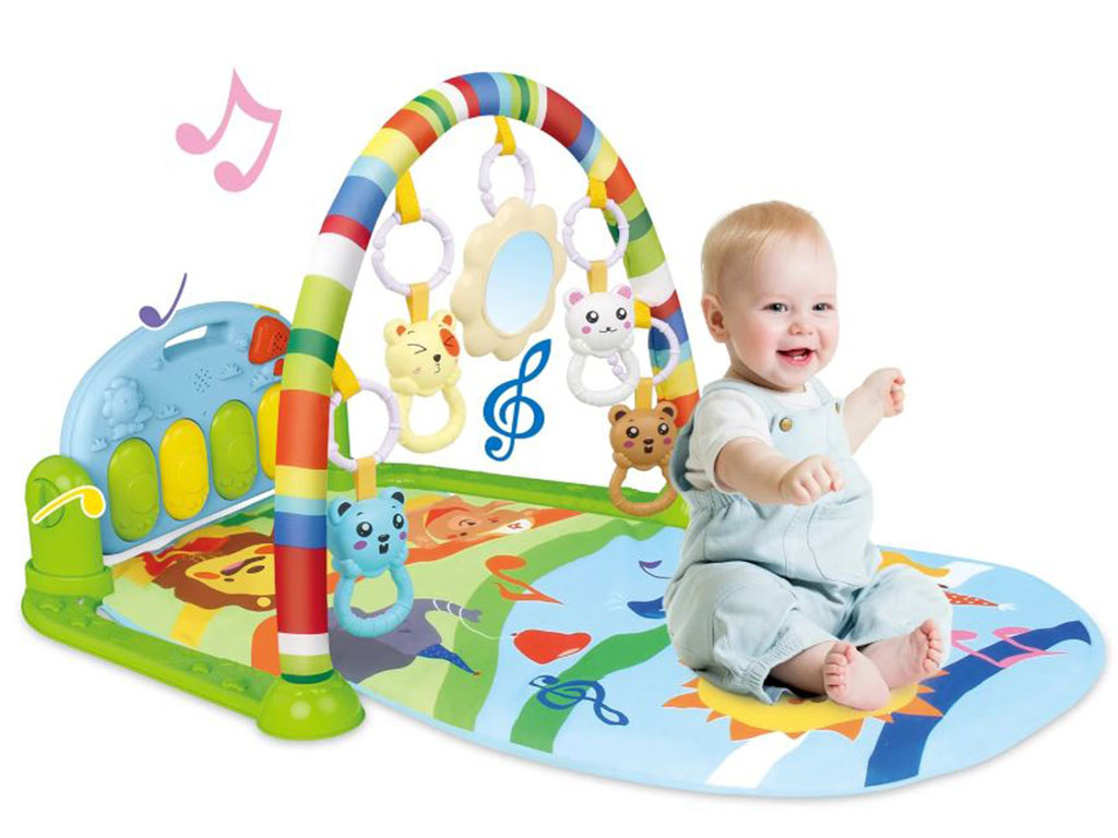 تشک بازی موزیکال نوزادی دو کاره طرح حیوانات ویوا کیدز vivakids