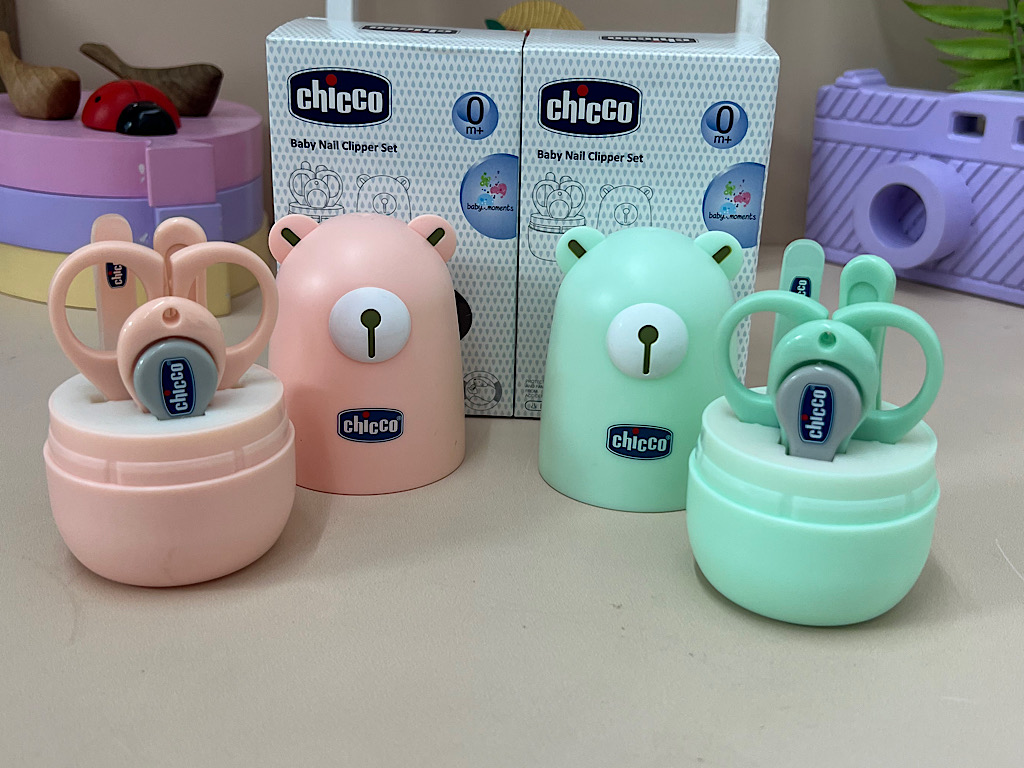ست ناخن گیر نوزادی کاپدار تخم مرغی شکل طرح خرس چیکو chicco