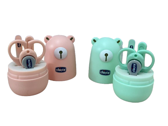 ست ناخن گیر نوزادی کاپدار تخم مرغی شکل طرح خرس چیکو chicco