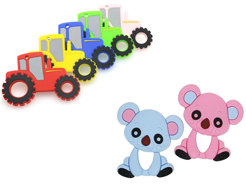 دندانگیر سیلیکونی نوزادی دارای قاب