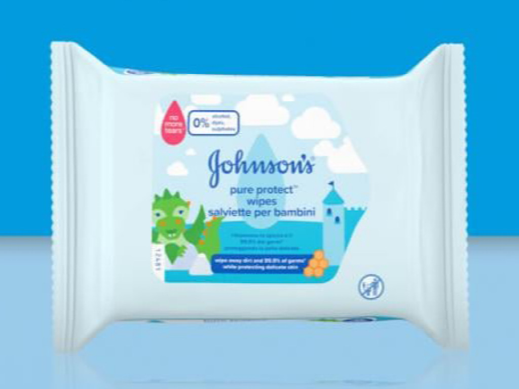 دستمال مرطوب نوزادی 25 عددی کوچک  جانسون johnsons