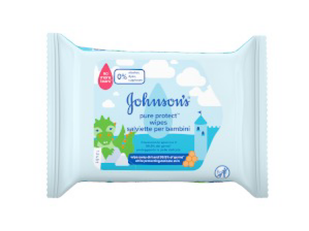 دستمال مرطوب نوزادی 25 عددی کوچک  جانسون johnsons