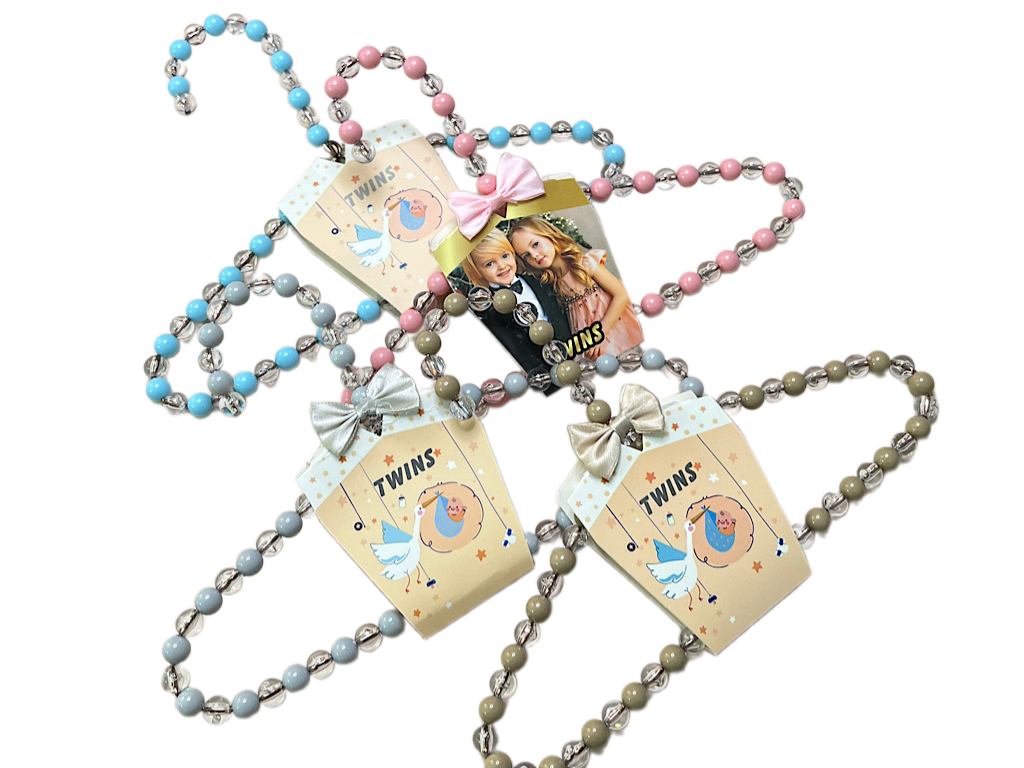 چوب لباسی مرواریدی نوزاد و کودک تک عددی