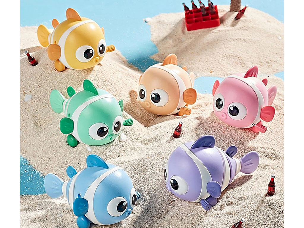 اسباب بازی حمام مدل کوکی طرح ماهی نمو شناور مخصوص وان و استخر