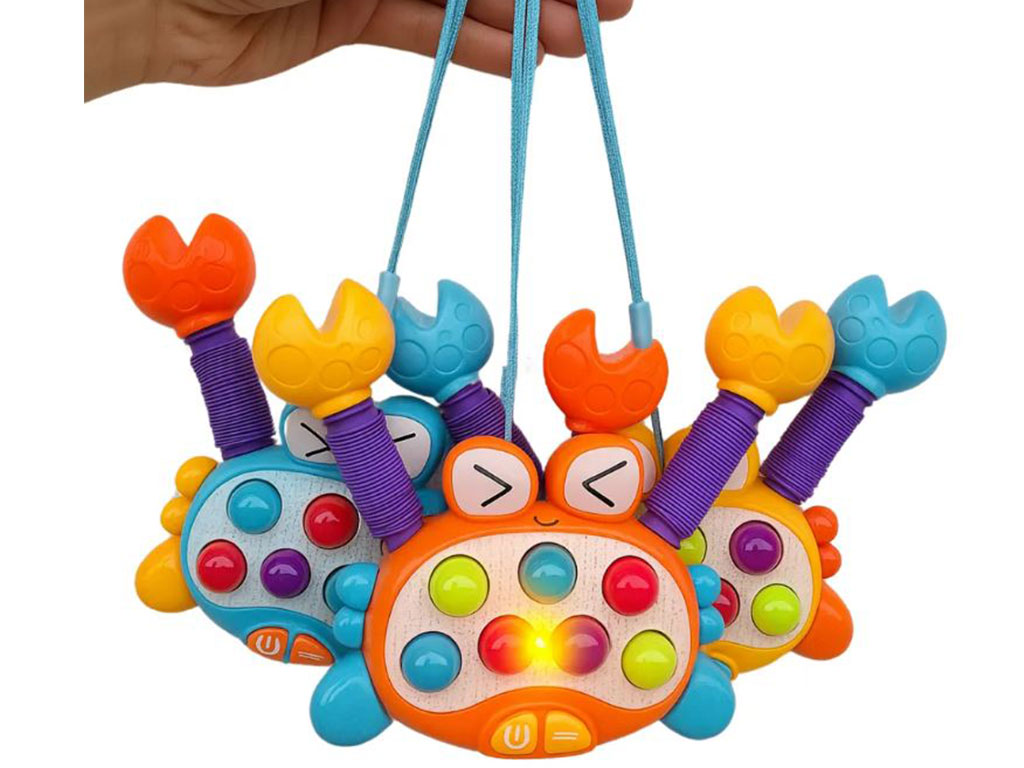 خرچنگ موزیکال و چراغ دار اسباب بازی