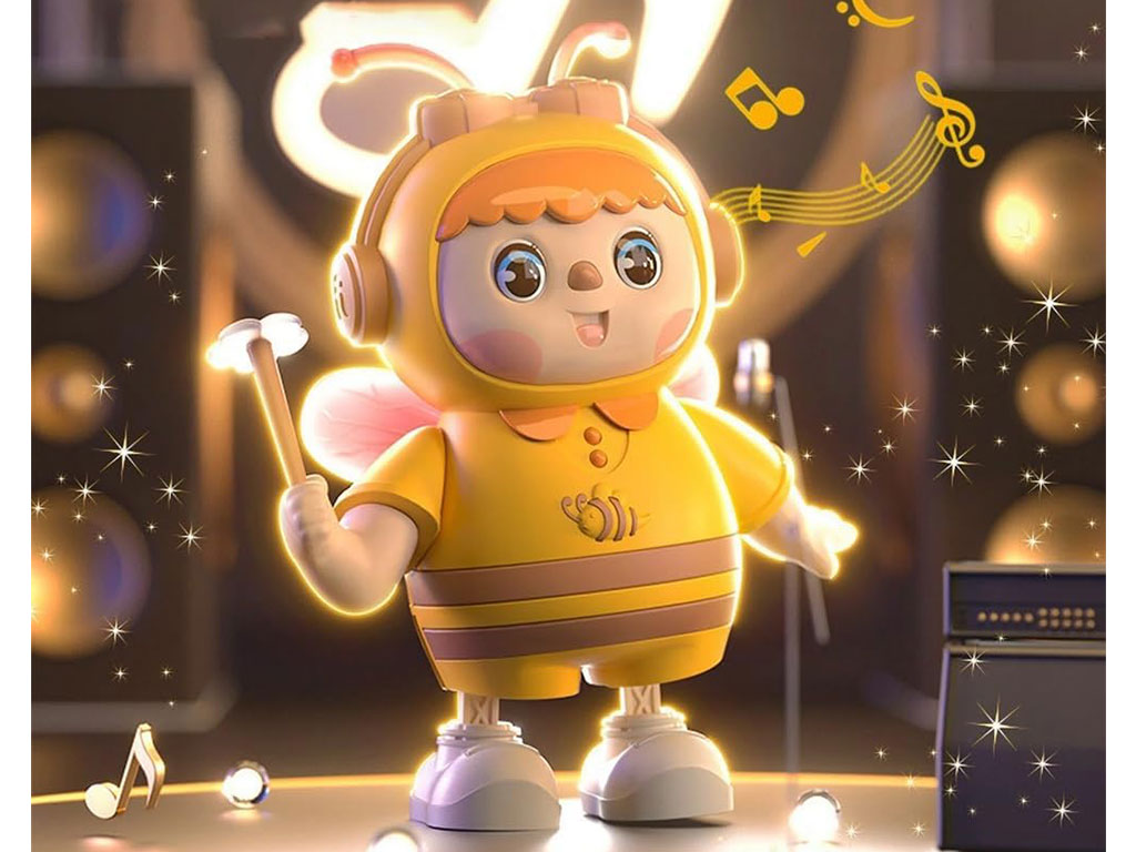 پسر زنبوری موزیکال و چراغ دار و دارای حرکت اسباب بازی