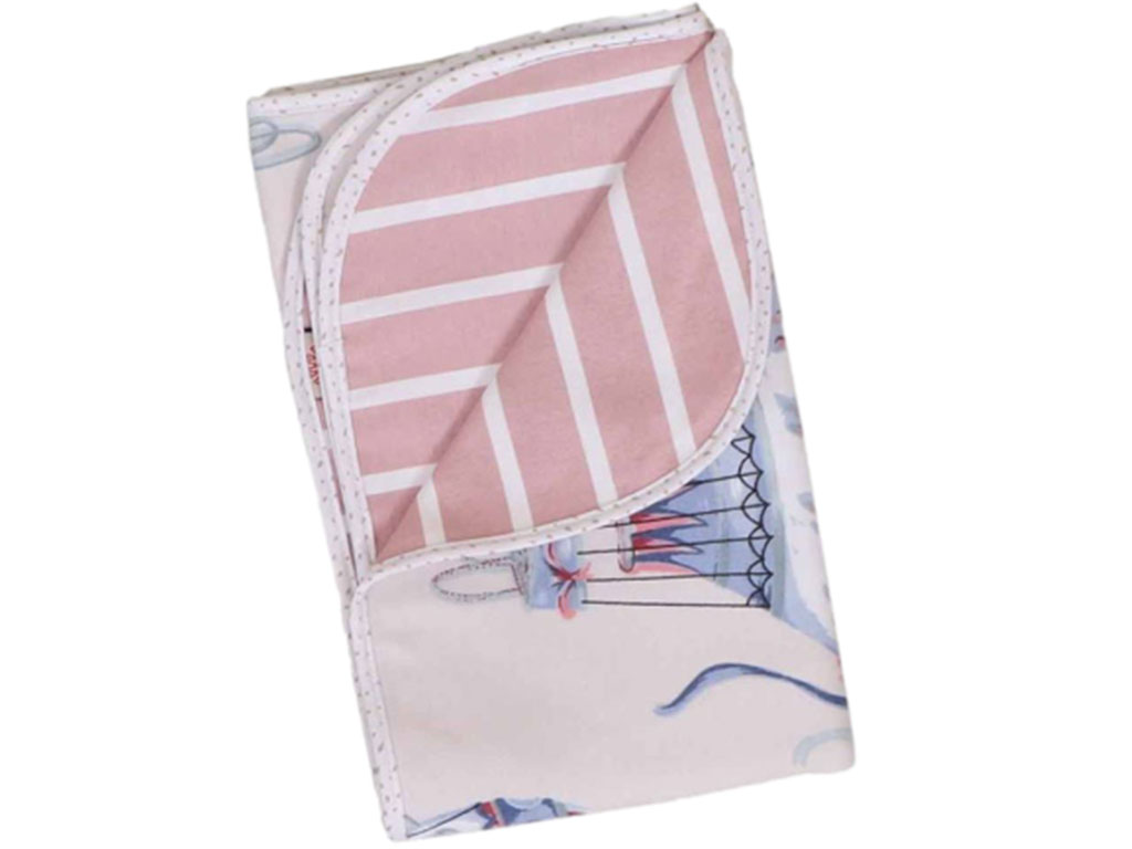 زیرانداز تعویض نوزادی طرح بالن کرم رنگ الا ELA