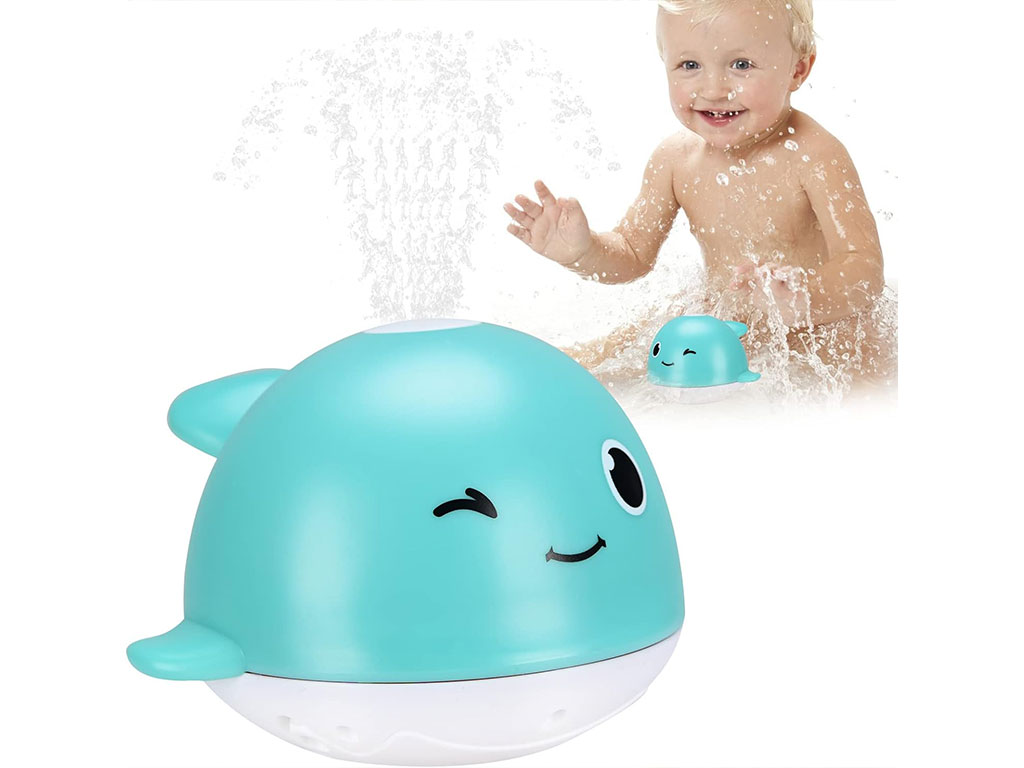 اسباب بازی حمام سنسوری مدل نهنگ آبپاش چراغدار jurong toys