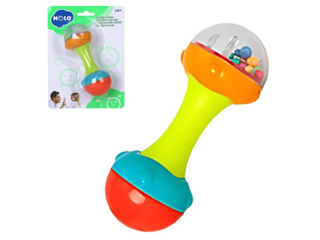 جغجغه فشاری مدل دمبل هولا hola