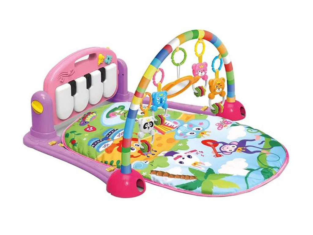 تشک بازی موزیکال نوزادی چند منظوره طرح حیوانات جنگل هانگر huanger