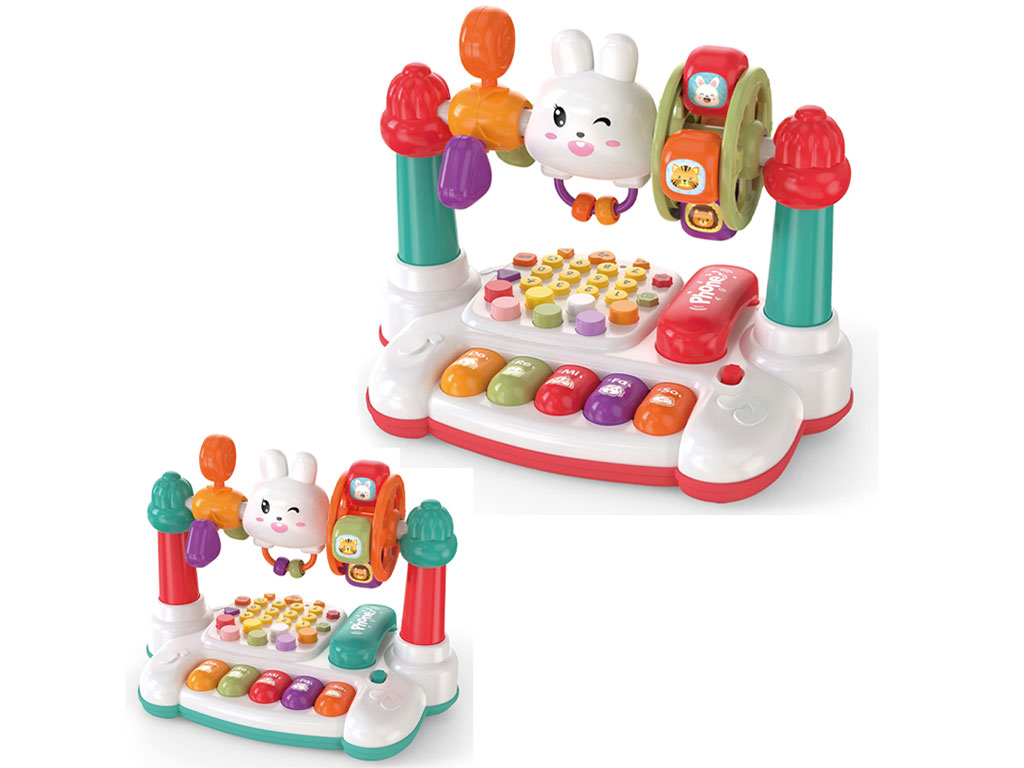 تلفن و پیانو موزیکال و چراغ دار چند کاره اسباب بازی