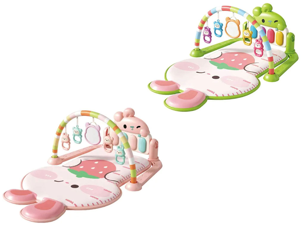 تشک بازی موزیکال نوزادی دارای پیانو طرح خرگوش