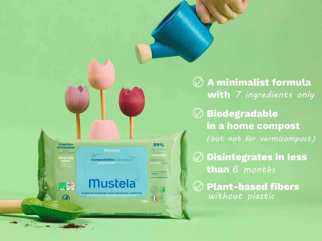 دستمال مرطوب 60 عددی mustela