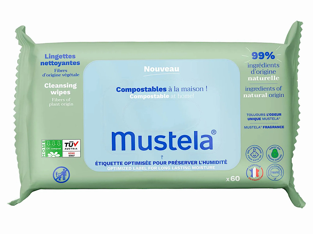 دستمال مرطوب 60 عددی mustela