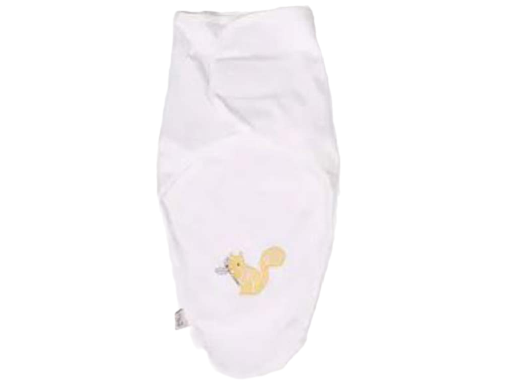 قنداق چسبی پنبه ای سنجاب زرد سفید الا ELA