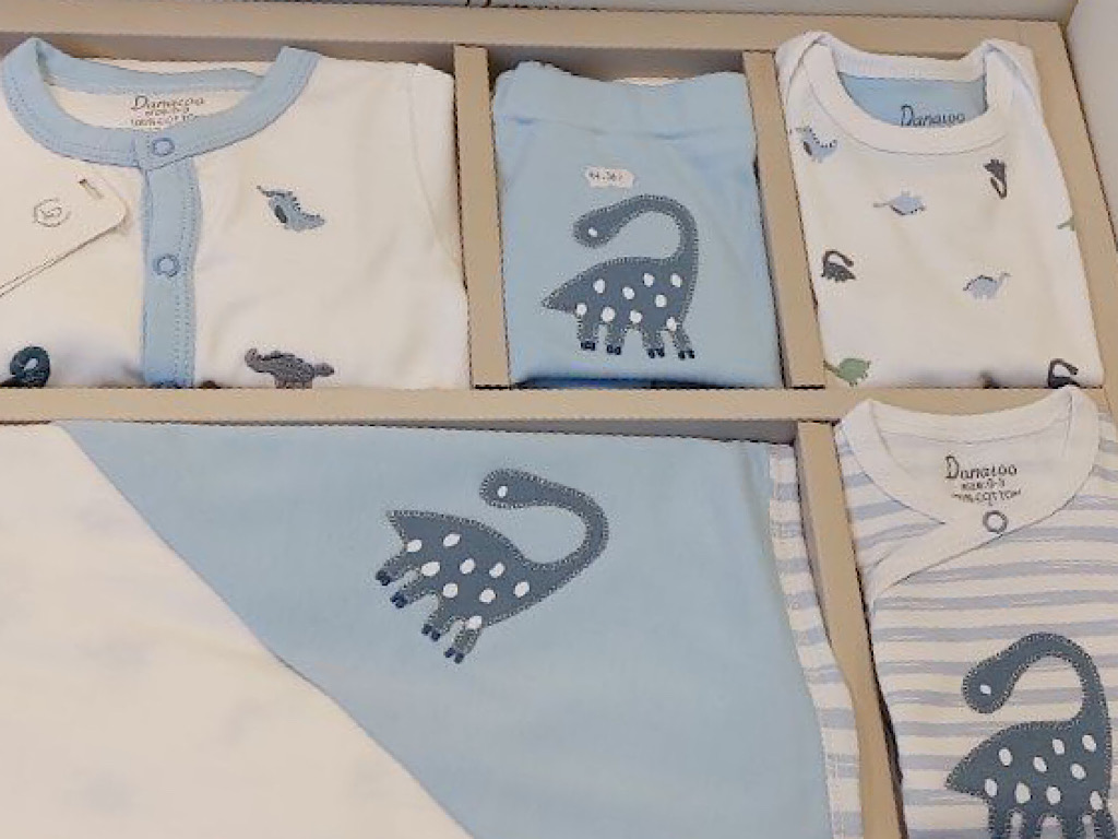 ست بیمارستانی 13 تکه نوزادی طرح  دایناسور و راه آبی دانالو Danaloo