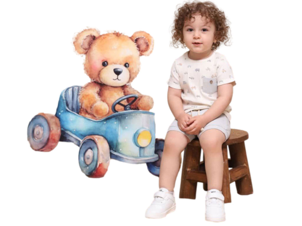 بلوز آستین کوتاه پسرانه طرح speedy نی نی سان nini sun