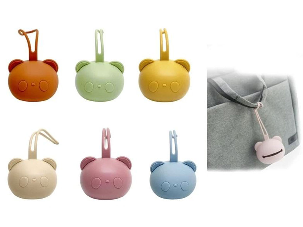 قاب پستانک تمام سیلیکونی دسته دار طرح تدی KIDILO