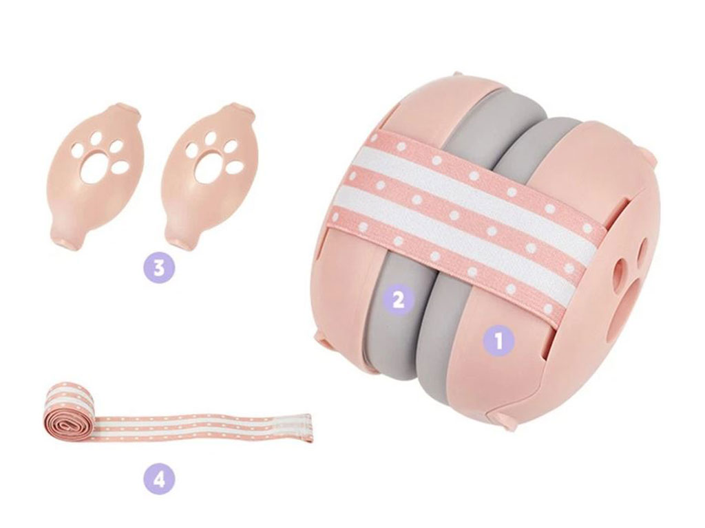 نویزگیر و محافظ صدای گوش نوزاد طرح پنجه baby earmuff