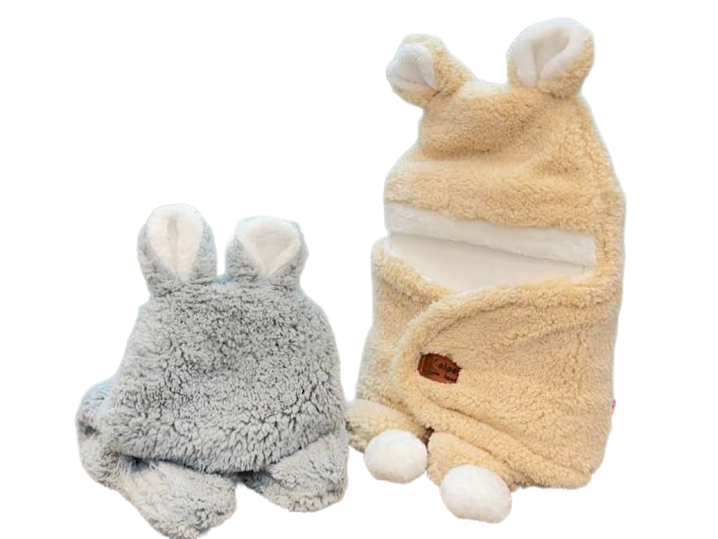 قنداق فرنگی پادار و کلاه دار پولیشی تدی  نوزادی NIPPER