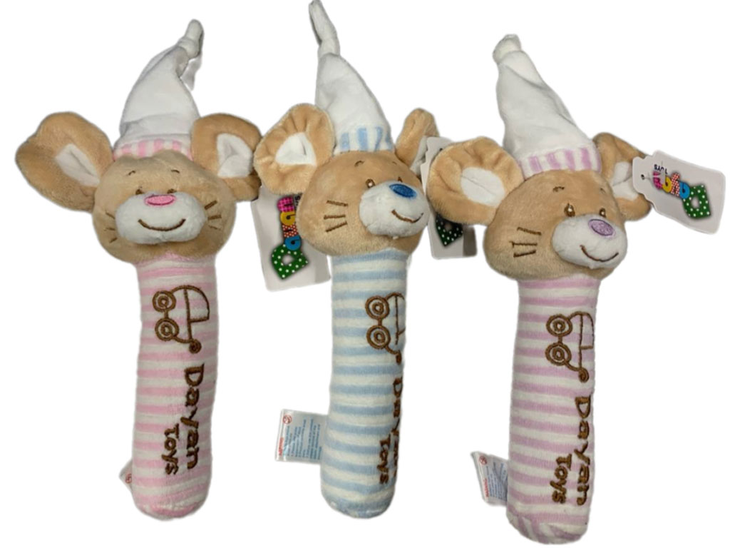 جغجغه سوسیسی پولیشی نوزادی طرح موش دایان dayan