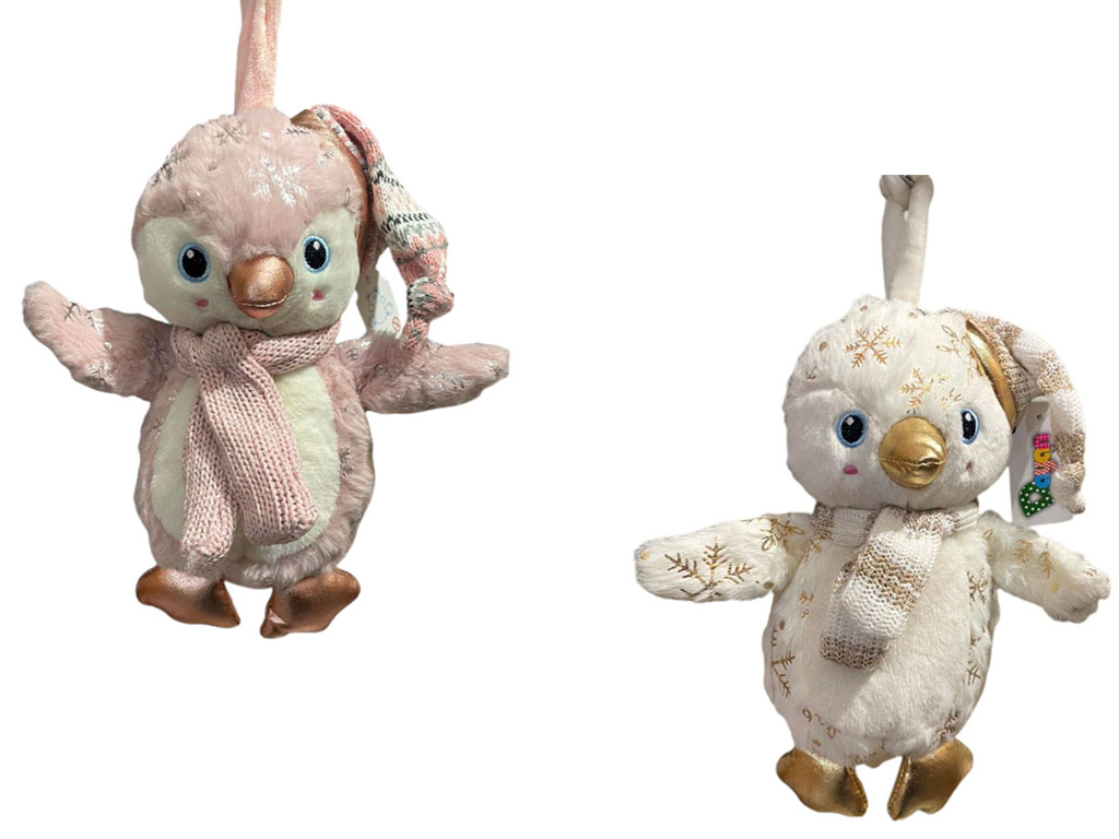 عروسک پولیشی دارای دندان گیر طرح پنگوئن مدل نخ کش موزیکال دایان Dayan