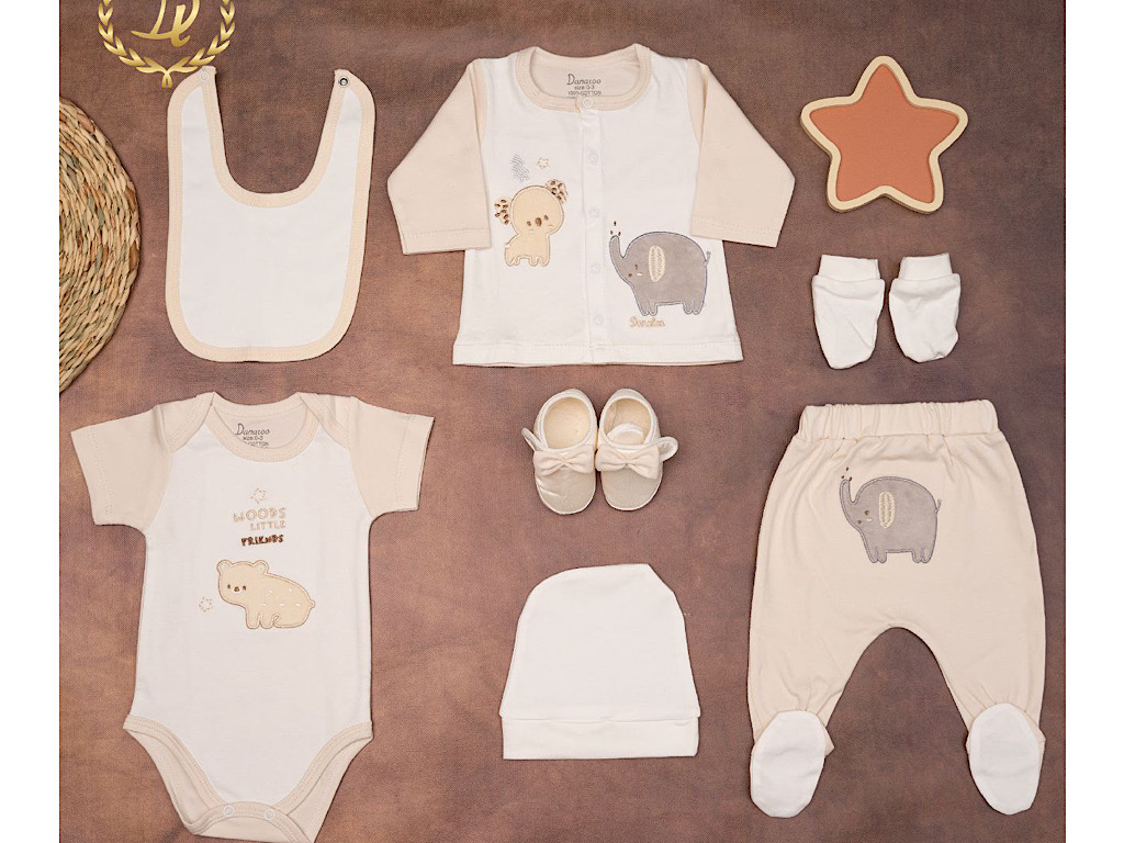 ست بیمارستانی 9 تکه نوزادی طرح دوستان کوچک دانالو Danaloo