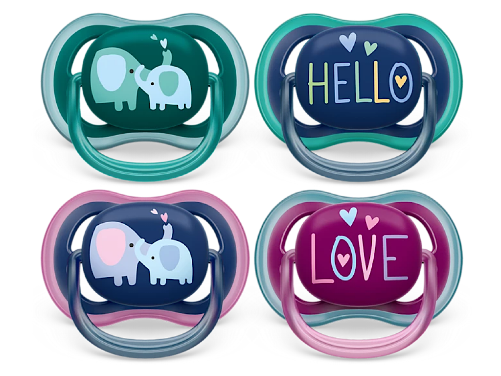 پستانک ارتودنسی دو عددی نوزادی بالای 18 ماه مدل ultra air فیلیپس اونت philips avent